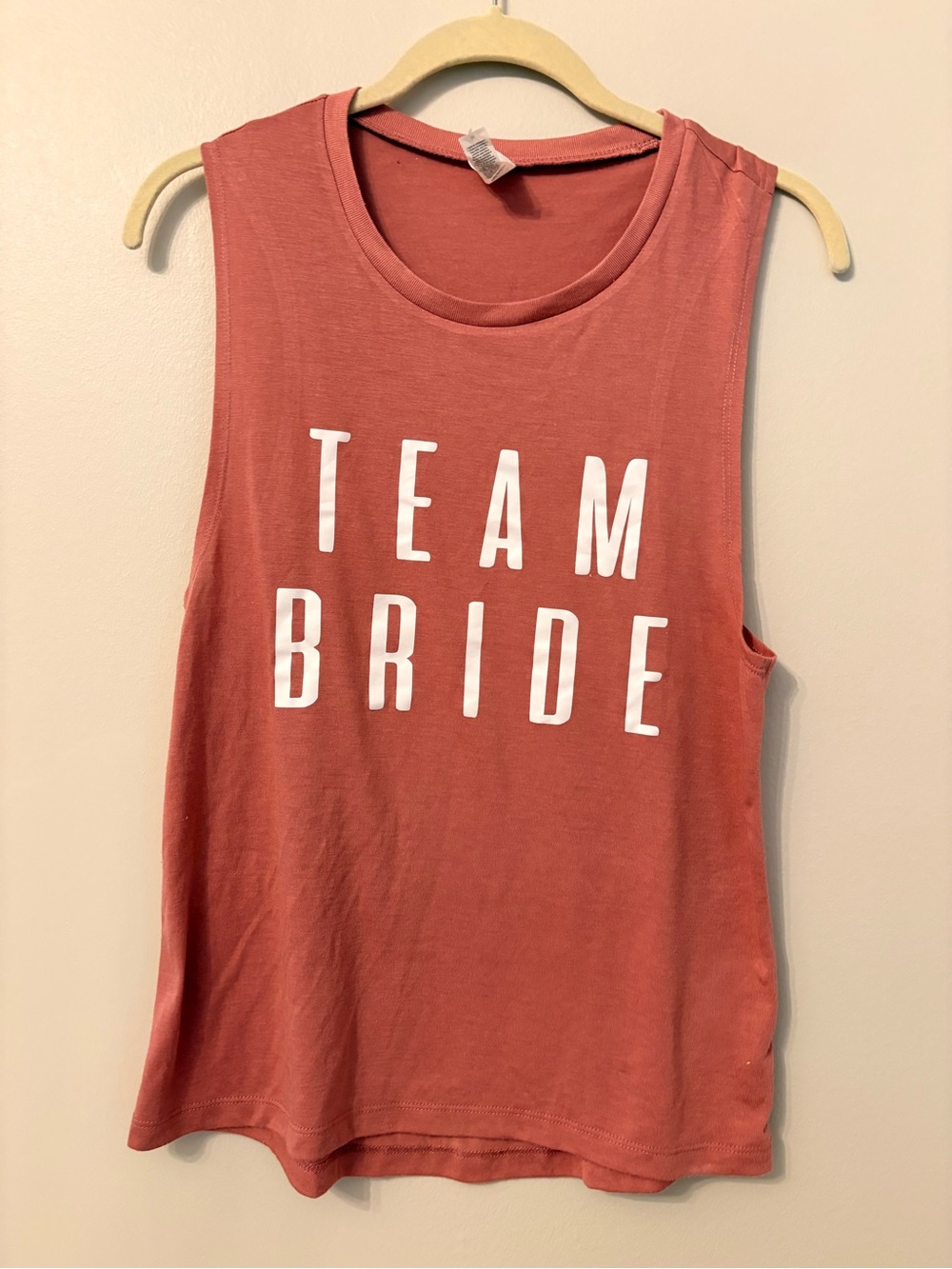 Bella Canvas Rose Sleeveless 'TEAM BRIDE' Tank